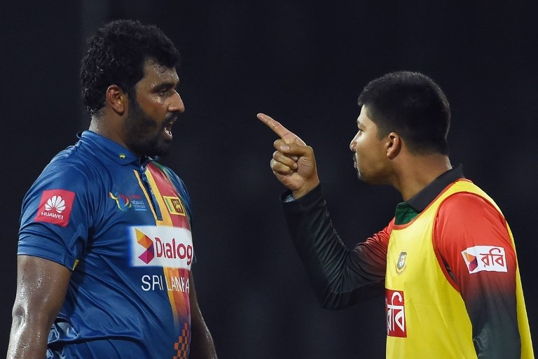 In the end better sense prevailed after arguments between the players of the two sides and intervention by match officials.