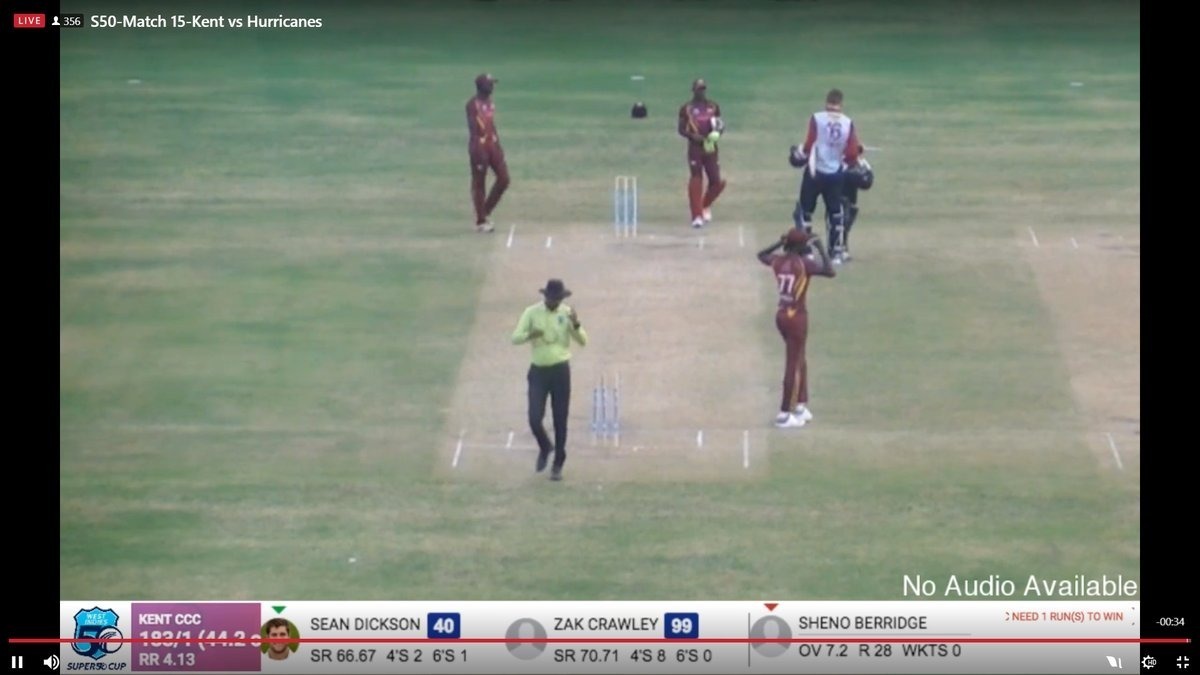 Bowler-fielder collaborate to deny batsman his maiden ton Bowler-fielder collaborate to deny batsman his maiden ton