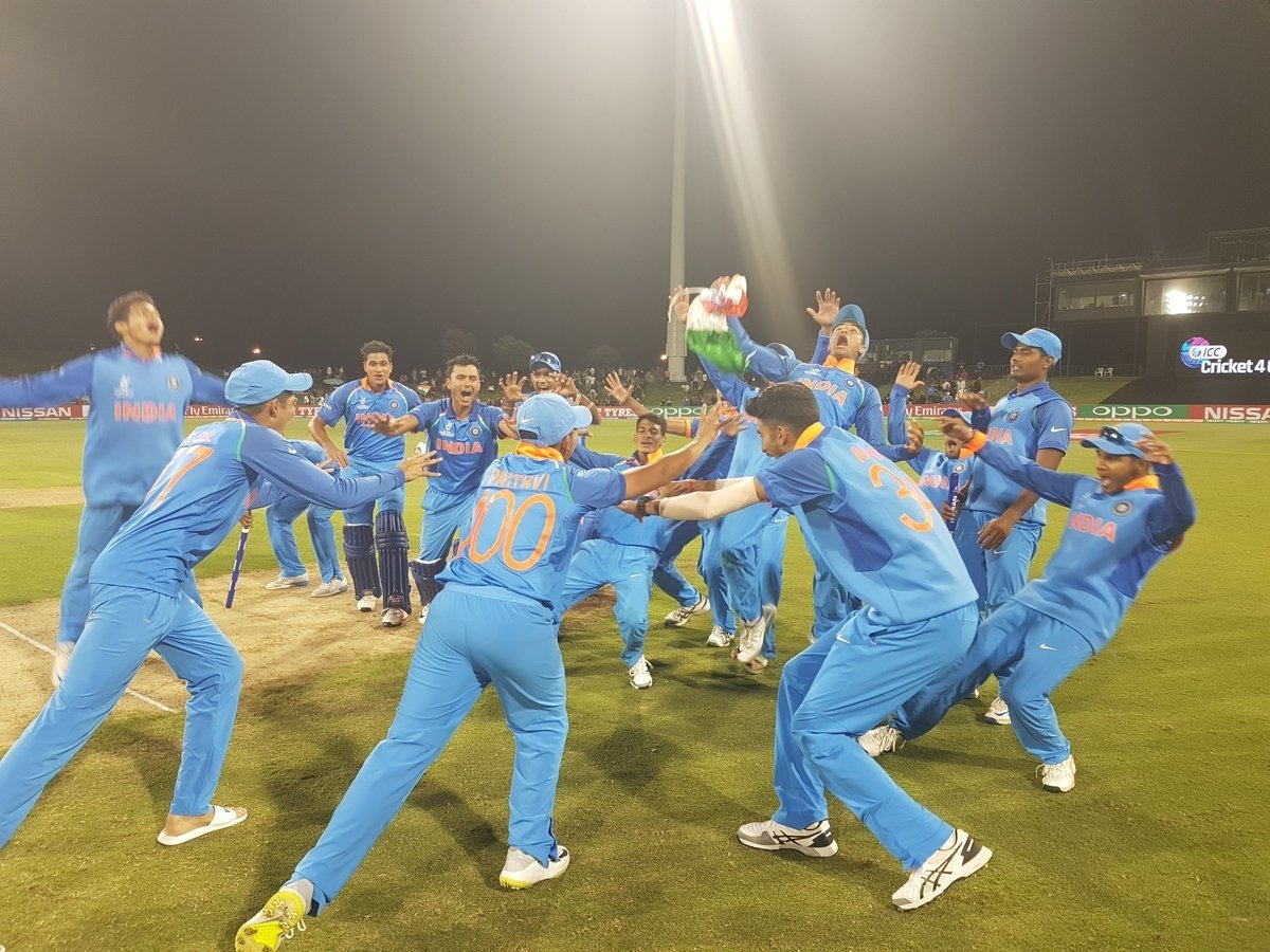 India Thumps Australia To Clinch Fourth U19 World Cup India Thumps Australia To Clinch Fourth U19 World Cup