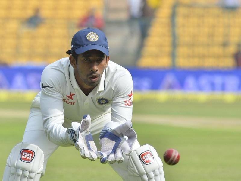 Saha becomes 1st Indian keeper to affect 10 dismissals in Test Saha becomes 1st Indian keeper to affect 10 dismissals in Test