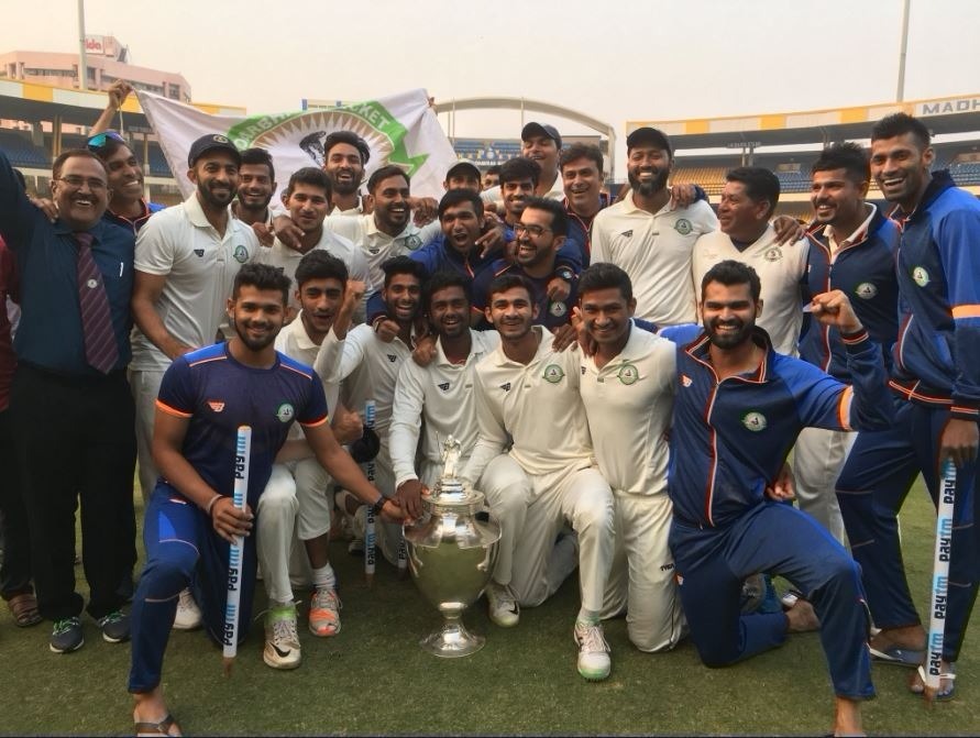 Vidarbha thrash Delhi by 9 wickets to win maiden Ranji Trophy title Vidarbha thrash Delhi by 9 wickets to win maiden Ranji Trophy title