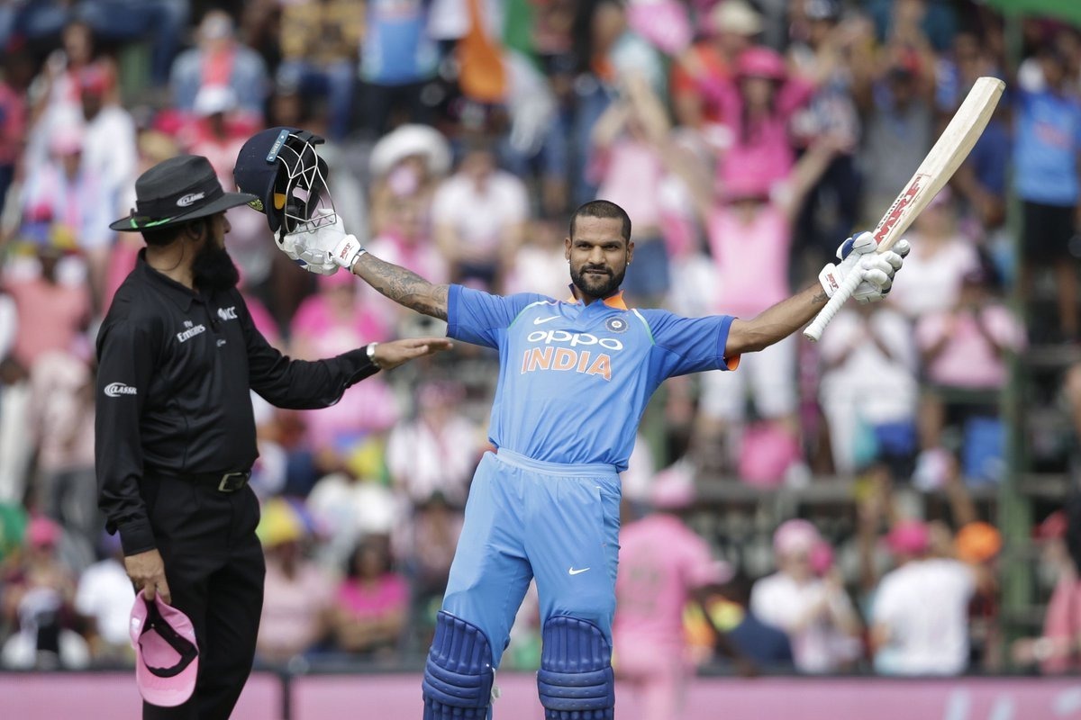 Dhawan becomes first Indian to score ton in 100th ODI