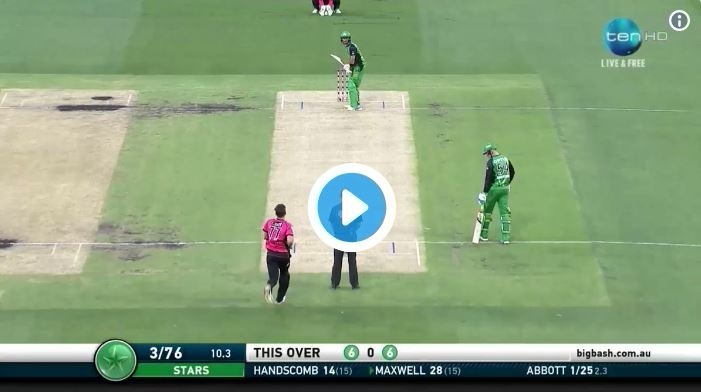 WATCH: Maxwell's hook matches up to Maddinson's five sixes WATCH: Maxwell's hook matches up to Maddinson's five sixes
