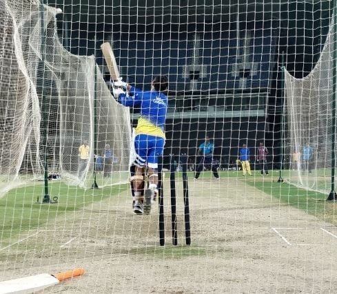 WATCH: Dhoni sweats it out in the nets in Chennai WATCH: Dhoni sweats it out in the nets in Chennai
