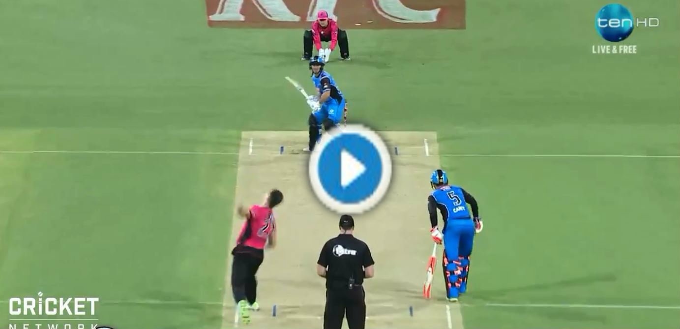 WATCH Jono Wells hits biggest six of BBL, clears the Adelaide roof
